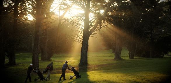 Gleneagles Golfers Walking