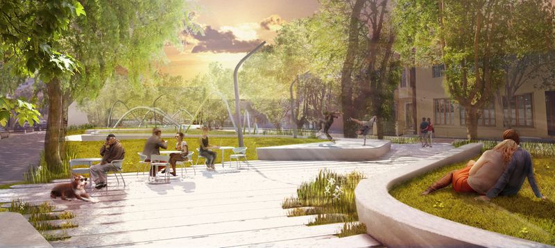South Park Main Plaza Rendering