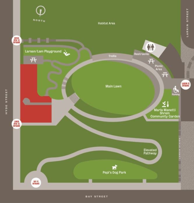 Mapa ng Parke ng Francisco