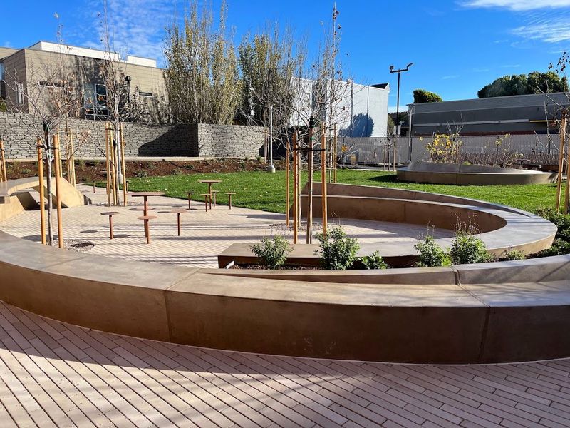 Fillmore Turk Mini Park construction December 2023 - view of park completed