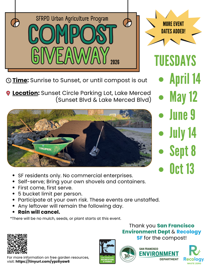 Compost Giveaway event dates for the year 2026