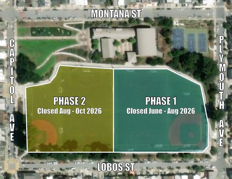 Minnie Lovie construction map with two phases